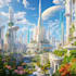 draw concept art illustration and science fiction city fantasy art