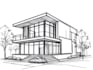 draw an architectural sketch for commercial use