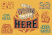 create a hand drawn lettering composition