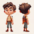 create a professional 2d game asset pixelart scenario tile