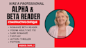 alpha beta read critique romance fantasy thriller sci fi provide honest feedback