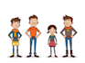 draw flat vector character design