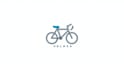 create awesome 3d modern bicycle icon logo with express delivery
