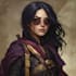 make a dark fantasy dnd character illustration