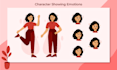 create flat vector illustrations for websites and apps