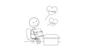 create drawing stick figure character short video
