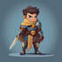draw 2d game character illustration