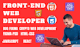 responsive web bug fix web coder html CSS javascript vibe coder crypto website
