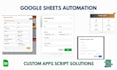 automate google sheets with apps script, HTML, CSS, and javascript