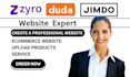 design zyro jimdo duda online store website development redesign setup seo