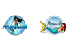 design luxury mermaid logo with satisfaction guaranteed