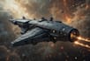 illustrate a sci fi spaceship art
