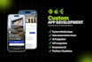 develop custom flutter apps for android and ios with API integration