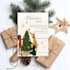 create a faceless digital christmas party invitation with a warm festive style