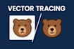 do vector tracing, vectorize, ai image to vector in 4 hours