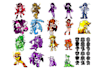 pixel character sprite sheet, 2d pixel art pokemon sprite animation rpg maker