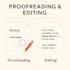 be your expert proofreader and editor