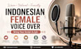 record a warm and natural indonesian female voice over