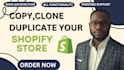 clone shopify store duplicate shopify clone redesign copy shopify store