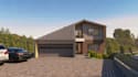 google map villa, real estate, luxury cgi,2d layout, house rendering, car park,