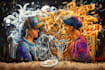 do illustration expressionism art, graffiti, abstract art
