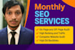 handle your monthly SEO to increase traffic and visibility