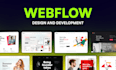 fix webflow errors and design a professional website