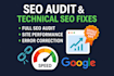 audit and fix onpage SEO issues