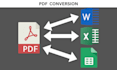 convert PDF to excel, word, PDF conversion copy  paste