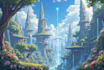 draw anime background and environment art