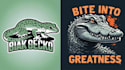 make mascot t shirt crocodile logo