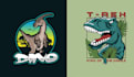 make amazing t shirt dinosaur logo
