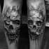 create sleeve tattoo design in geometric style