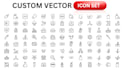 design custom line, flat, svg icons for your app or website