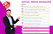 manage your monthly social media with posts content and scheduling