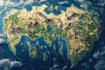 create a fantasy map with digital watercolours