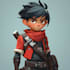 draw 2d game character illustration