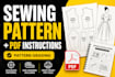 create sewing pattern, sewing instruction, PDF pattern and pattern grading