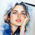 draw watercolor portrait illustration