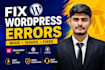 fix wordpress errors, bugs, plugin conflicts and website issues