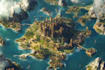hand draw a fantasy map with digital watercolours