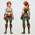 do game character art, 2d game character art