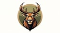 create beautiful angry deer head mascot logo design with express delivery
