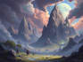 draw fantasy concept landscape illustrations