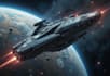 create a sci fi spaceship art