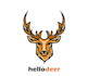 do awesome deer head mascot logo design