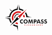 create a creative compass logo for your company