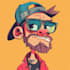 design a 2d cartoon character