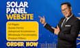 design solar panel ecommerce wordpress website for retail and wholesale