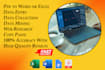 do fast data entry, web research, copy paste, typing work